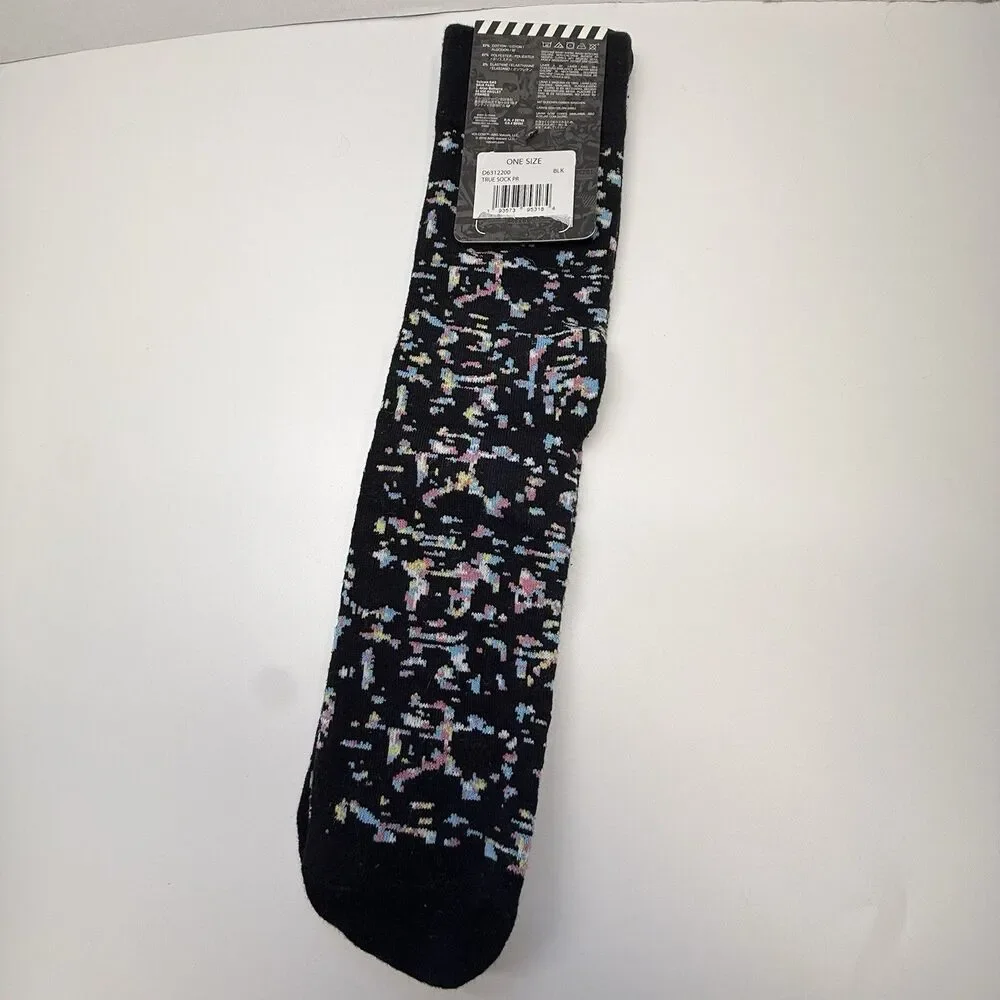 VOLCOM Men’s Crew Socks Mixed Color Print As 9-12 New